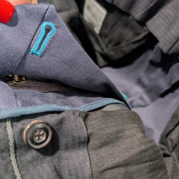 NWT Paul Smith | Slim-Fit Washed Navy Cotton-Stretch Chinos - Picture 4 of 14